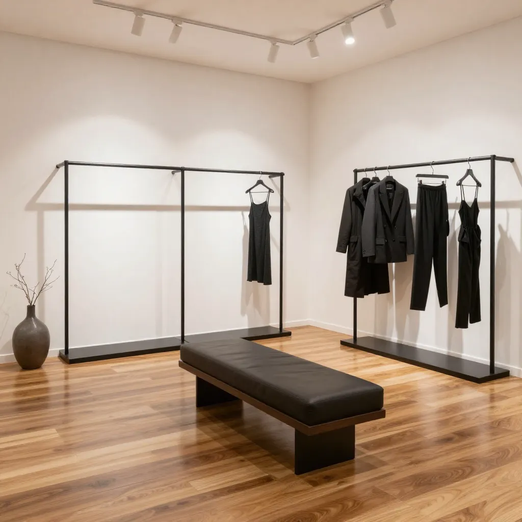 Coat stand with storage basket