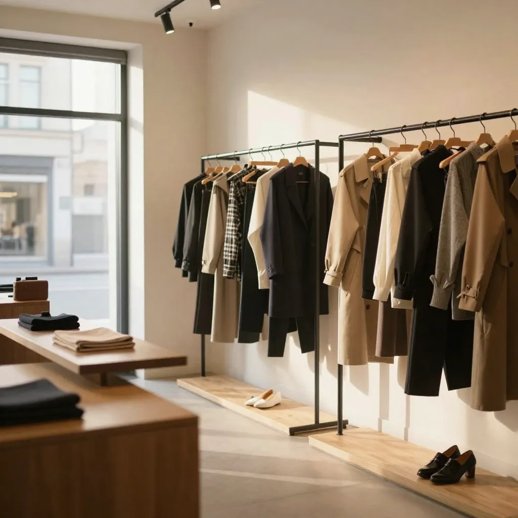 Bright foyer with furniture